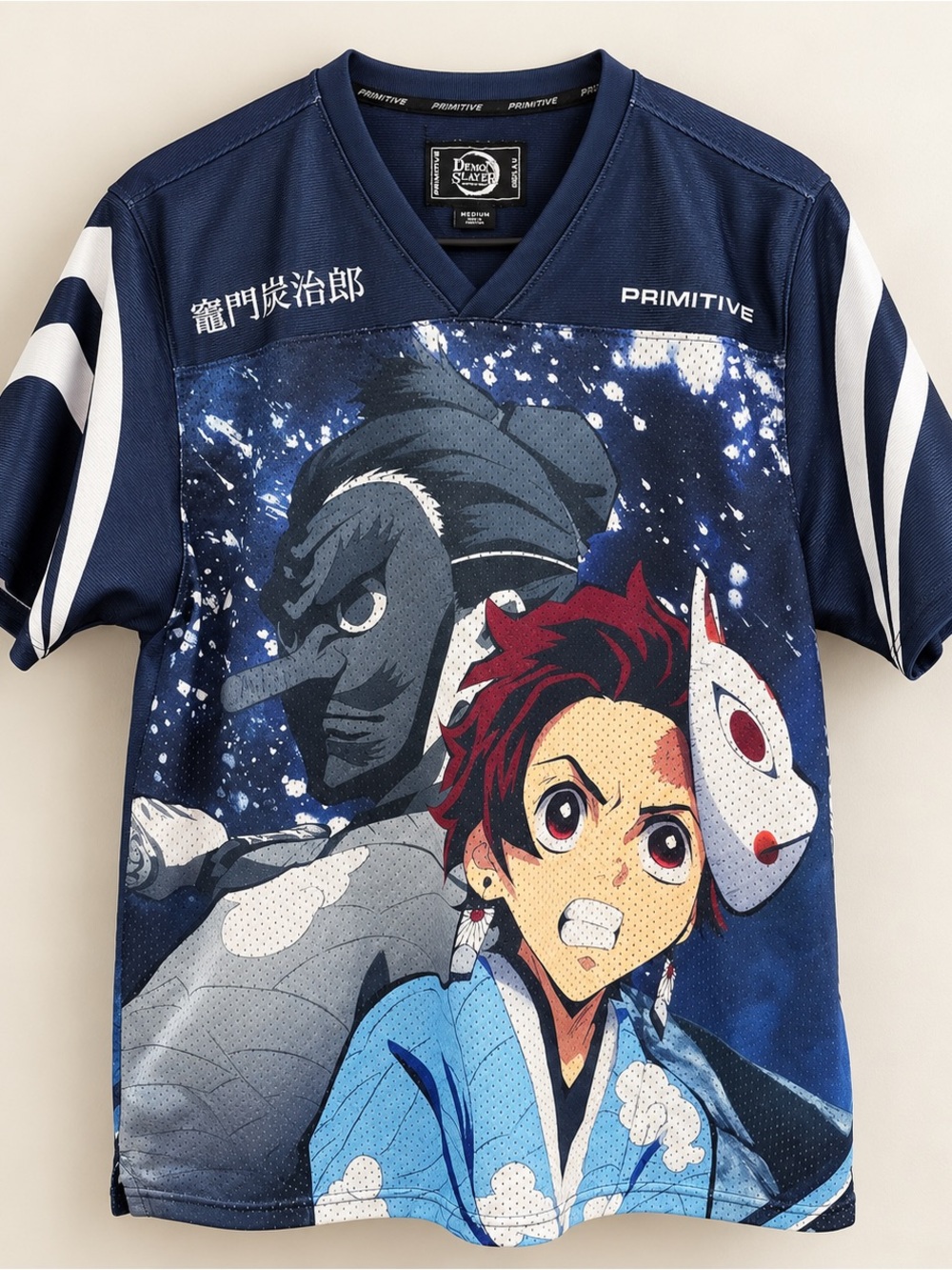 Primitive x Demon Slayer Tanjiro Anime Mesh Jersey - Size M